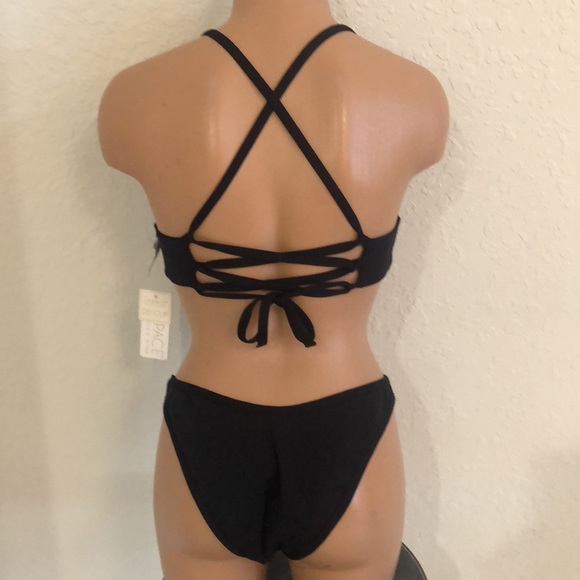 L*Space Flynn Bikini Set Whiplash Bottom NWT DD Large - Picture 6 of 11